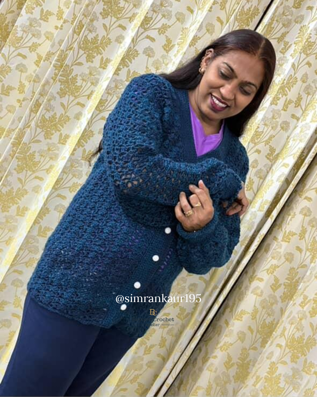 Crochet Pattern Viola Cardigan English