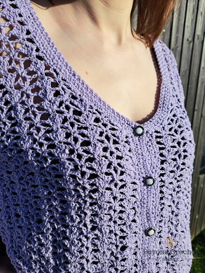 Crochet Pattern Viola Cardigan English